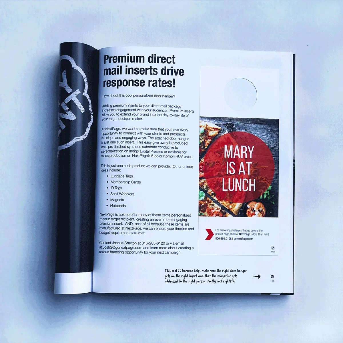 NextPage door hanger