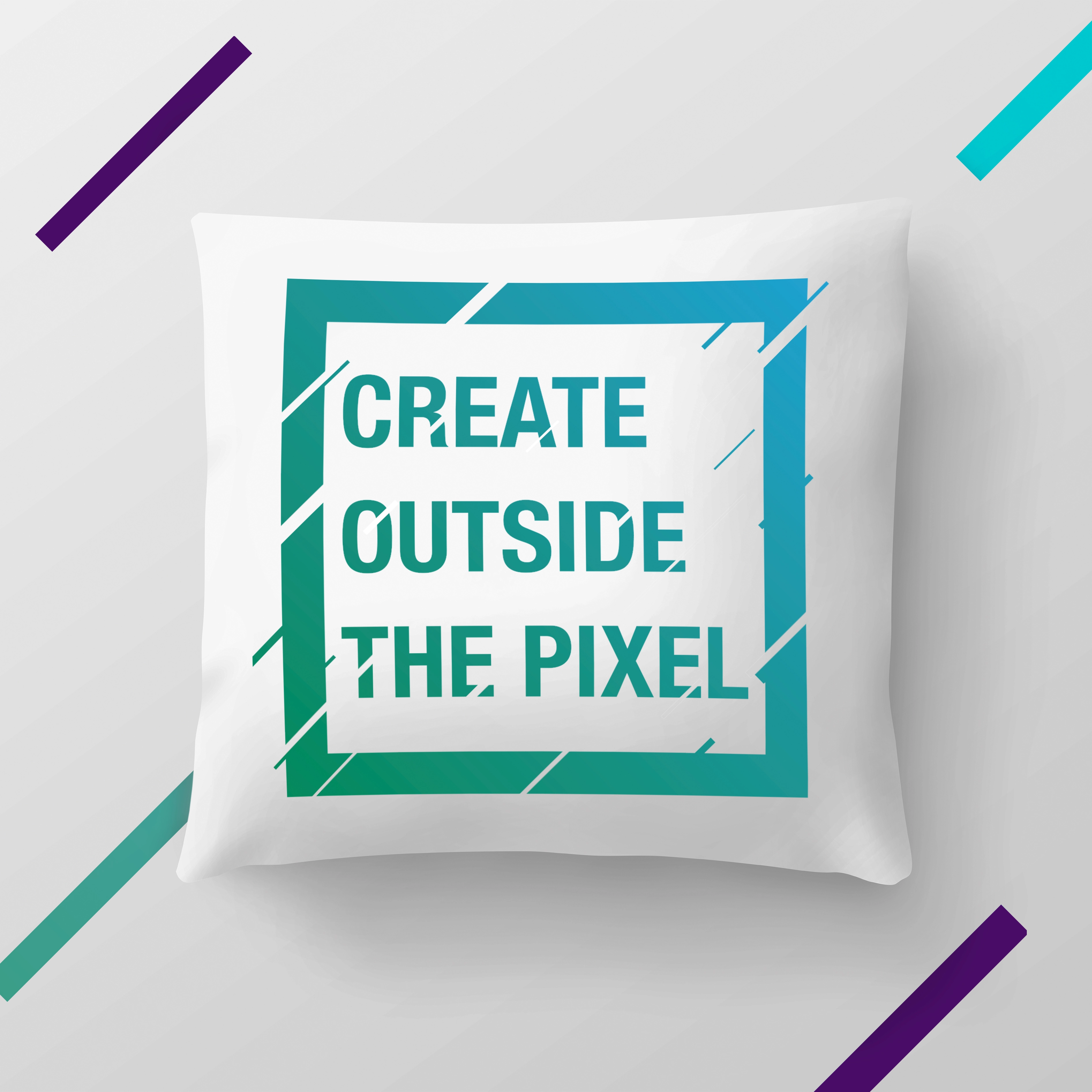 Outside the Pixel pillow