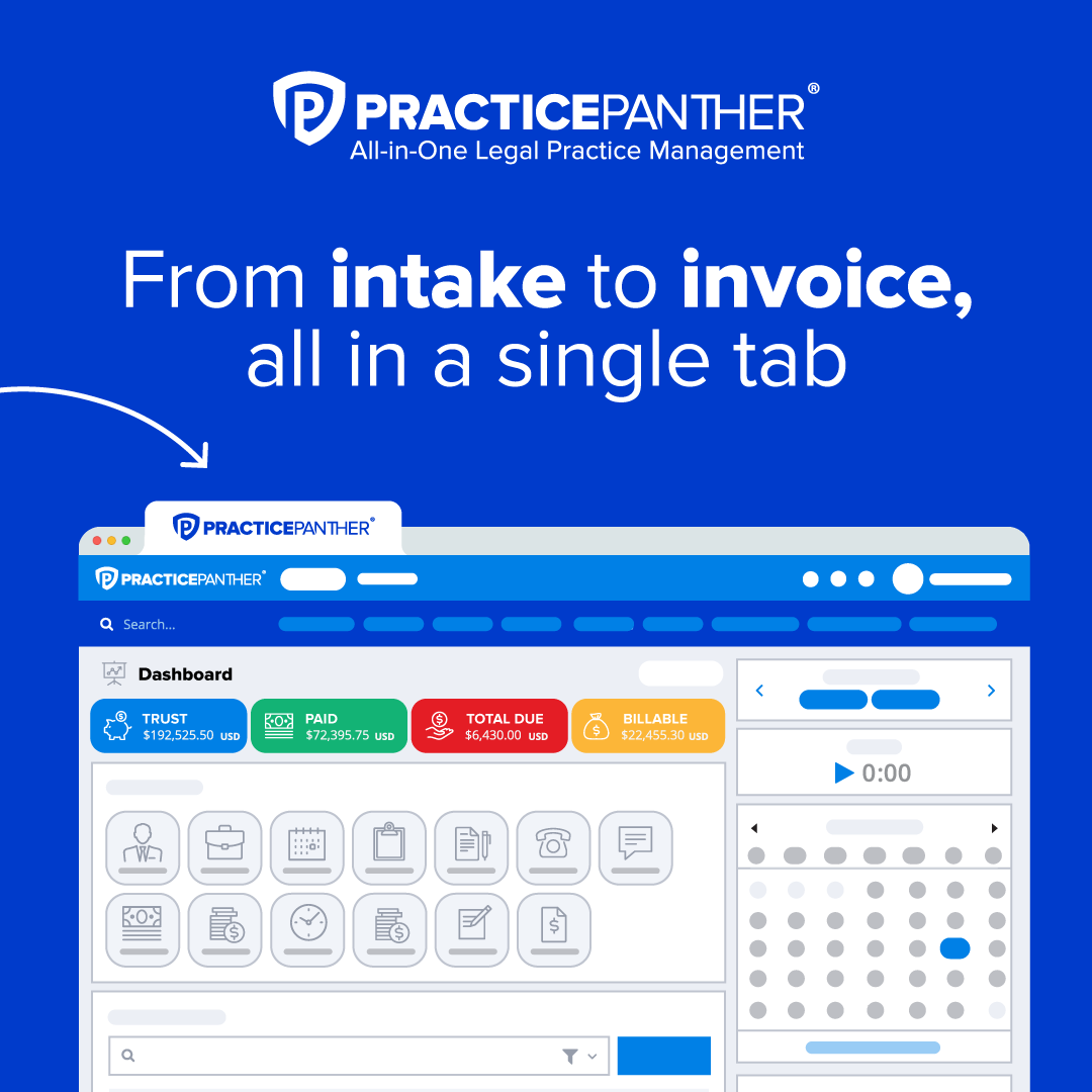 PracticePanther One Tab ad